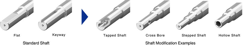 custom shaft configurations for stepper motors