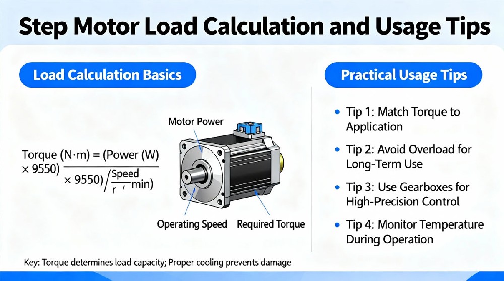 Load Calculations and 7 Essential Tips for Using Step Motors