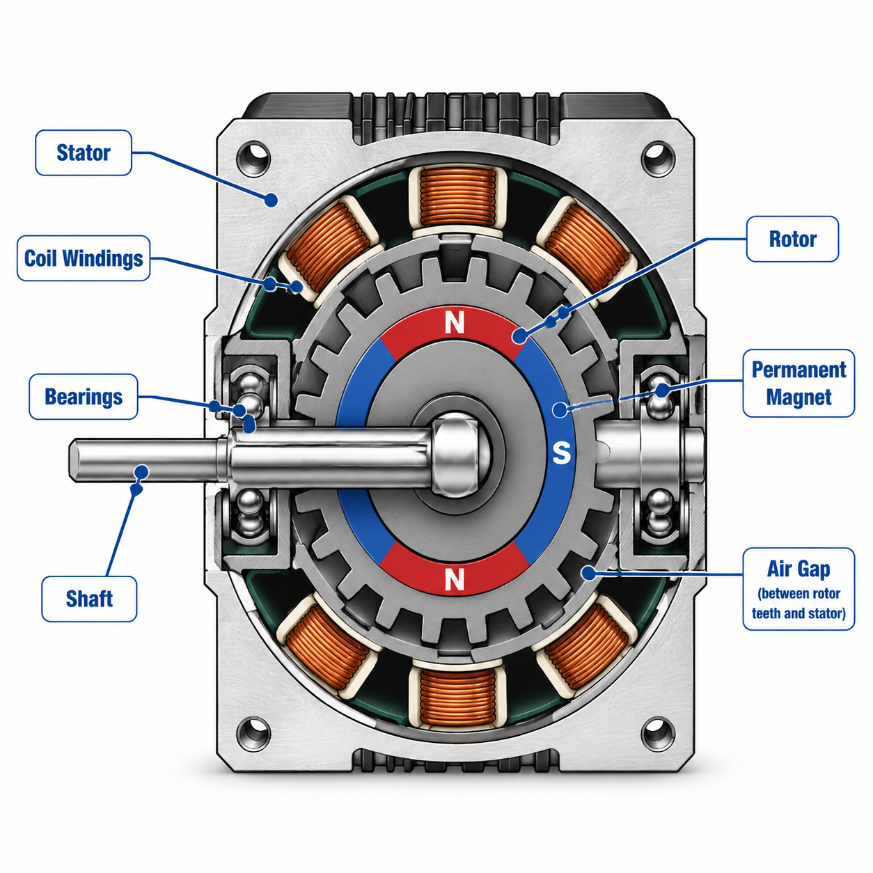 stepper motor working principle