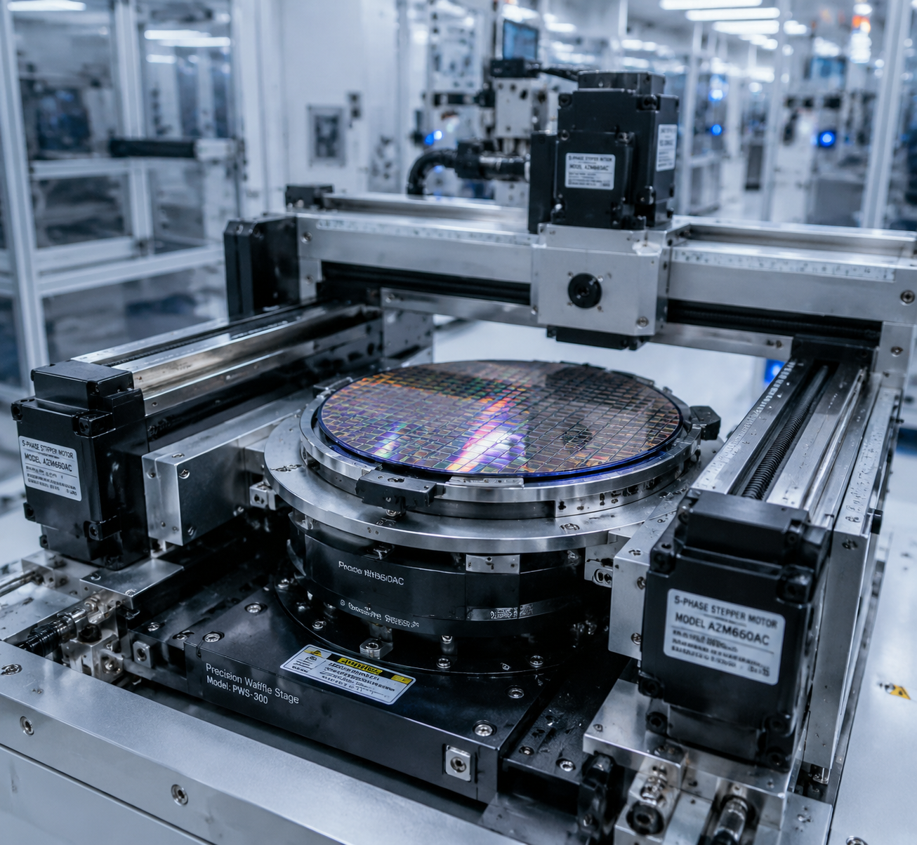 5-phase stepper motor used in semiconductor positioning equipment