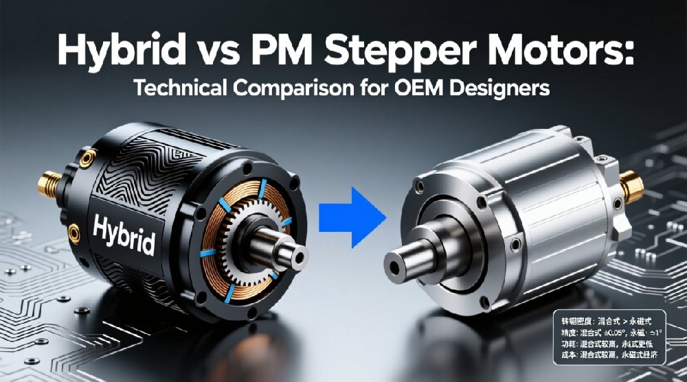 Hybrid vs PM Stepper Motors: Technical Comparison for OEM Designers