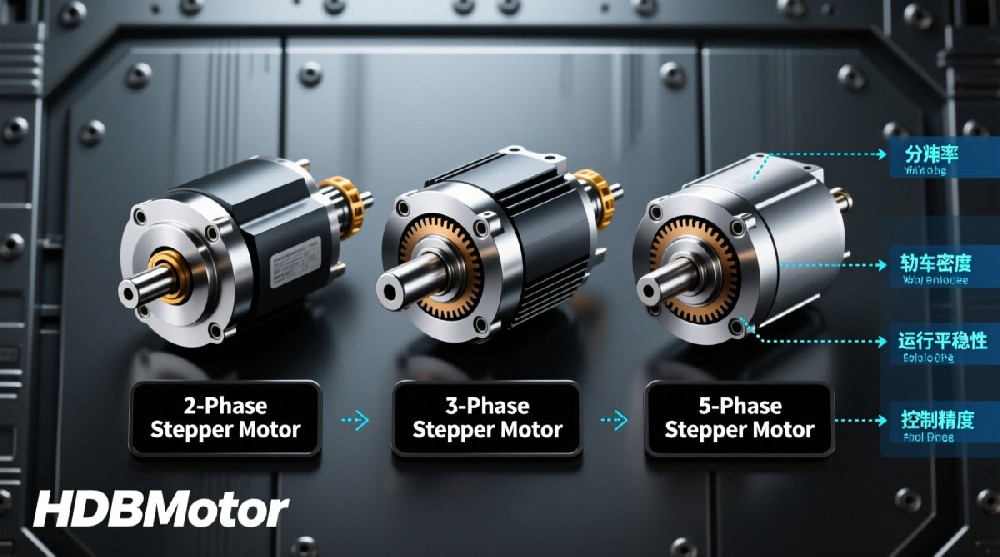 2-Phase vs 3-Phase vs 5-Phase Stepper Motors: Engineering Breakdown | HDBMotor